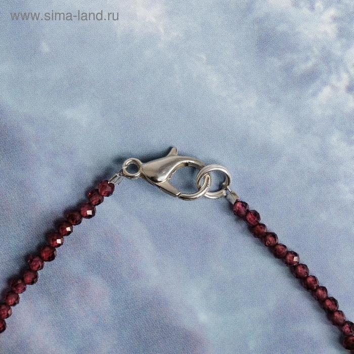 Браслет шар №3 &laquo;Шпинель&raquo; под гранат, 20 см