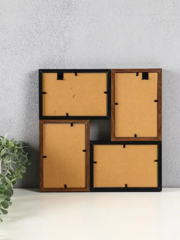 Фоторамка МДФ, стекло на 4 фото 10х15 "Тёмная ночь" 28,5х28,5х2,2 см