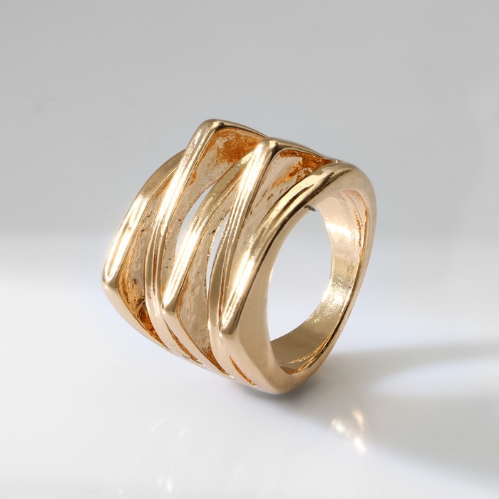 Кольцо металл &laquo;Тренд&raquo; движение, цвет золото, размер 17