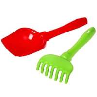 Набор для песочницы: лопатка, грабельки, цвета МИКС