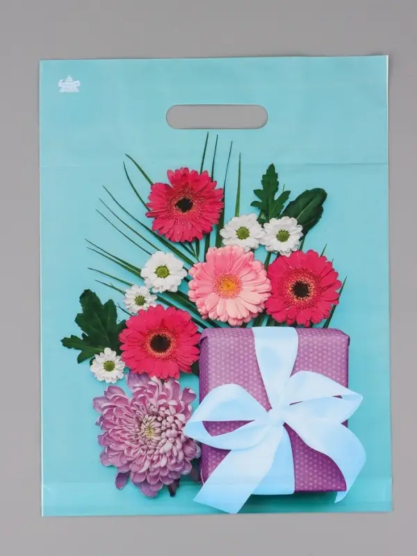 Пакет подарочный Подарочная композиция  40 х 31 см 60 мкм