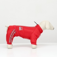 Комбинезон "Спорт" с светоотрожающими полосами, размер XL (ДС 40, ОГ 50, ОШ 40 см), красный 966720 Комбинезон "Спорт" с светоотрожающими полосами, размер XL (ДС 40, ОГ 50, ОШ 40 см), красный 966720