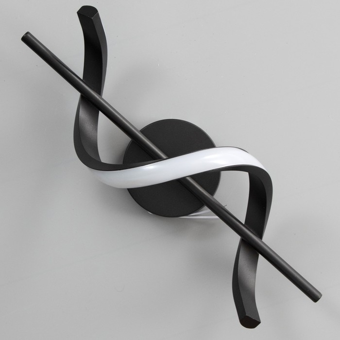 Бра Бра "Спираль" LED 16Вт 6000К черный 12х40 см