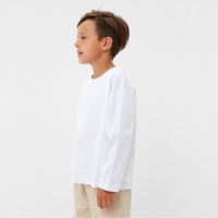 Лонгслив детский KAFTAN, р. 36 (134-140 см), белый Лонгслив детский KAFTAN, р. 36 (134-140 см), белый