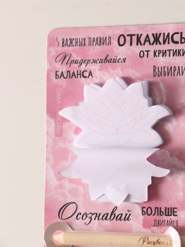 Магнит с блоком для записей и карандашом "5 важных правил" 9х13 см