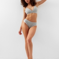 Комплект женский (топ, трусы) цвет серый, размер 44-46