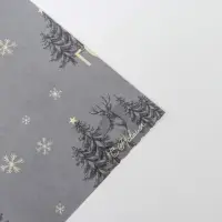 Упаковочная бумага на новый год глянцевая двусторонняя &laquo;Олени&raquo;, 70 х 100 см