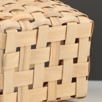 Корзина плетёная, 23&times;16&times;12 см, ручка h=12 см, ива, натуральный цвет