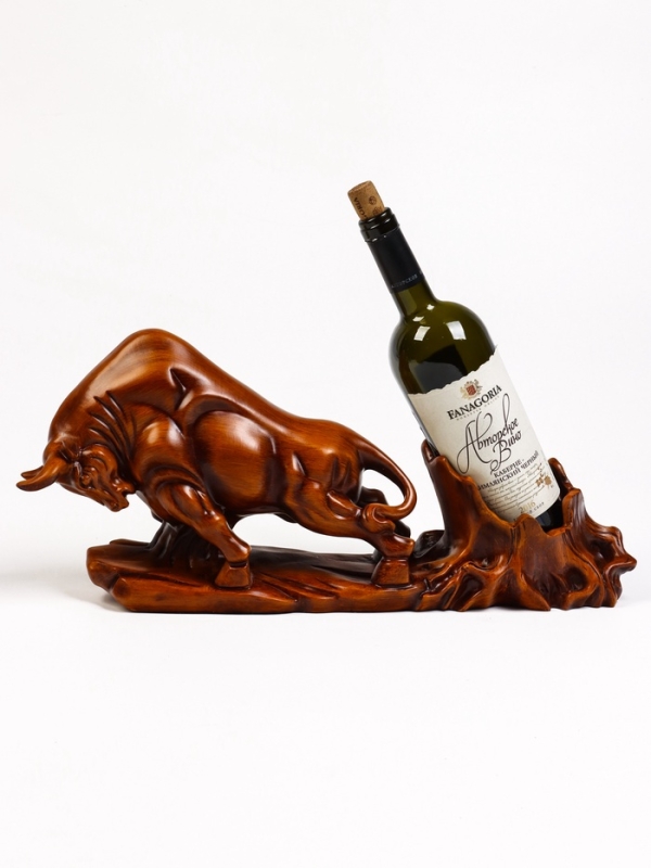 Подставка для бутылки "Бык" под дерево, 49.11.22см