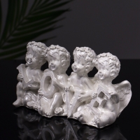 Статуэтка "Ангелы love" 7х13х5 см, перламутр