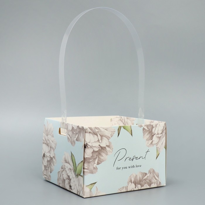 Переноска влагостойкая для цветов «Цветы», 15 х 10 х 13 см Переноска влагостойкая для цветов «Цветы», 15 х 10 х 13 см