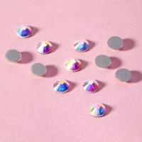 Стразы термоклеевые &laquo;Усечённый конус&raquo;, с голографией, стеклянные, SS20, d = 4,6 мм, 100 шт