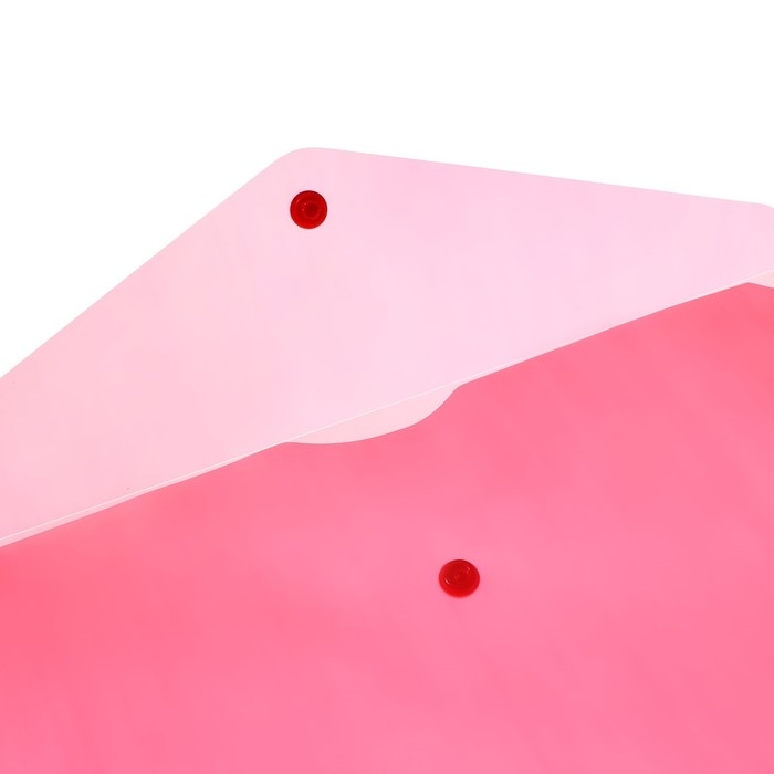 Набор папок-конвертов на кнопке 5 штук, А4, 150 мкм, Calligrata Standard, прозрачные, красные Набор папок-конвертов на кнопке 5 штук, А4, 150 мкм, Calligrata Standard, прозрачные, красные