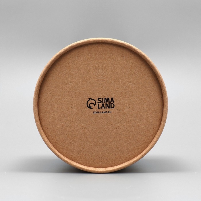 Коробка подарочная шляпная из крафта, упаковка, «Цветы», 12 х 12 х 12 см Коробка подарочная шляпная из крафта, упаковка, «Цветы», 12 х 12 х 12 см