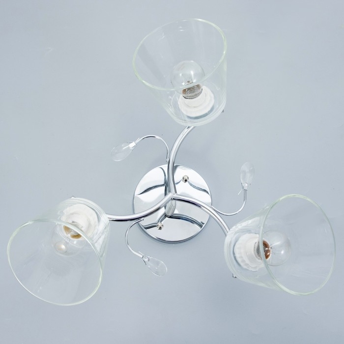 Люстра "Аиша" 3хЕ27 40Вт хром 50х50х27 см BayerLux