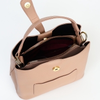 Сумка женская тоут на молнии, цвет бежевый Сумка женская тоут на молнии, цвет бежевый