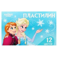 Пластилин 12 цветов 180 г &laquo;Эльза и Анна&raquo;, Холодное сердце