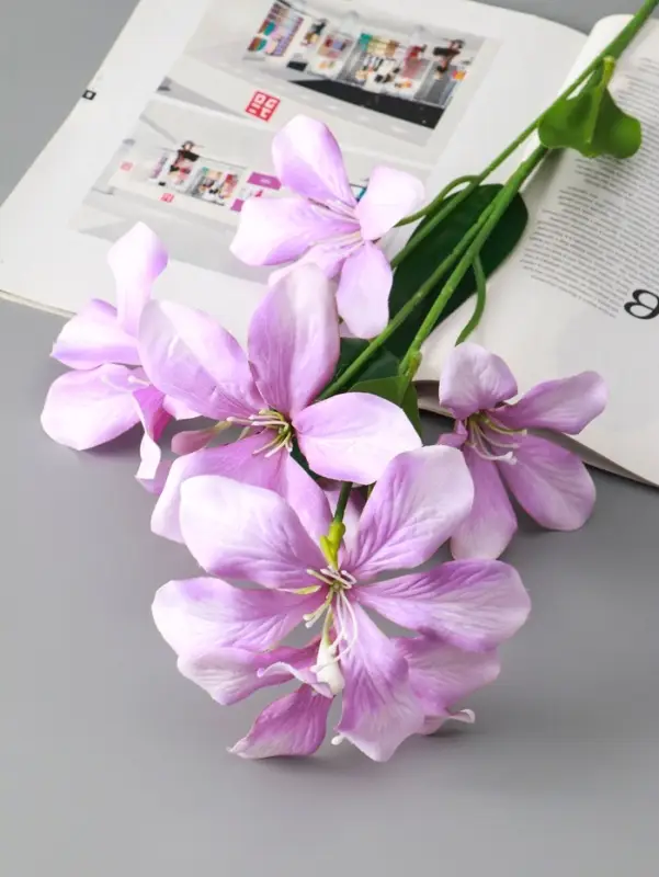 Цветы искусственные "Баухиния пёстрая" d-13 см 71 см, сиреневый