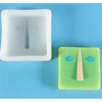 Молд силикон "Абстракция - квадратное лицо" 10,4х10,4х3,7 см Молд силикон "Абстракция - квадратное лицо" 10,4х10,4х3,7 см