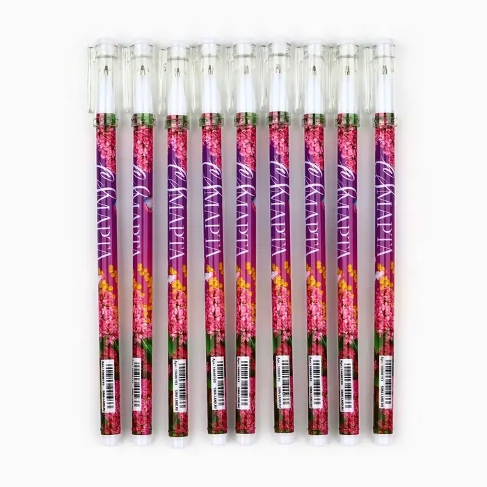 Ручка шариковая, синяя паста, 0.5 мм, пластик &laquo;С 8 марта&raquo;