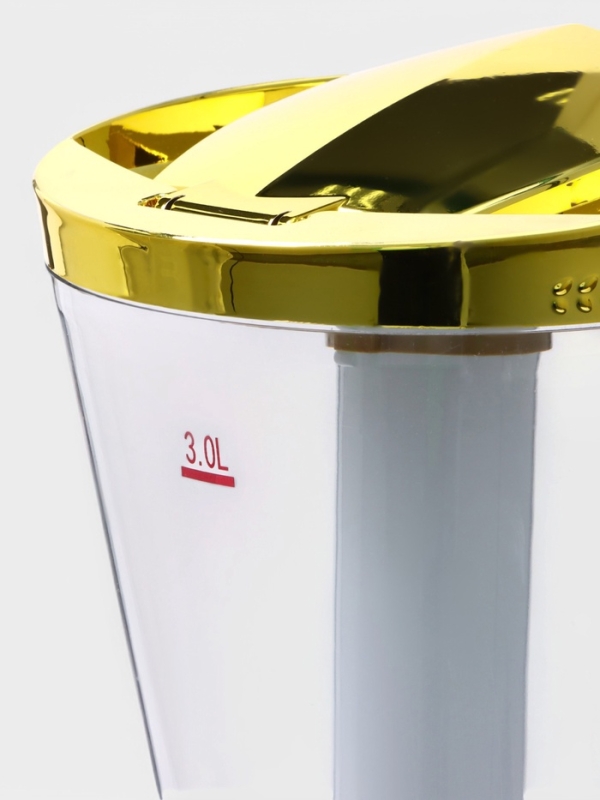 Башня пивная Empire, 3 л, ёмкость для льда, подсветка, пластик, золотистая