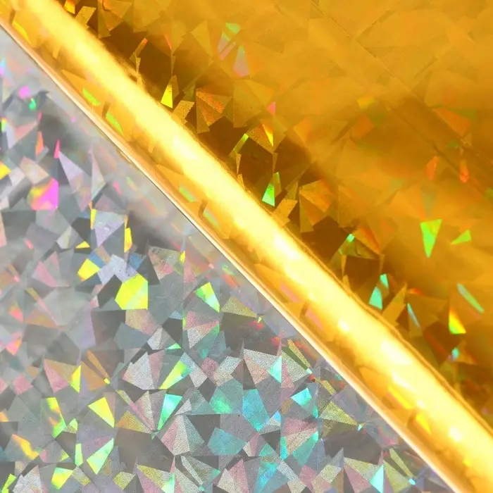 Пленка голографическая, &laquo;Калейдоскоп&raquo;, золотая, 70 см &times; 1 м