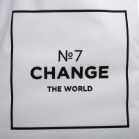 Шопер «Измени мир» 35х0.5х40 см, отдел без молнии, без подклада, белый Шопер «Измени мир» 35х0.5х40 см, отдел без молнии, без подклада, белый