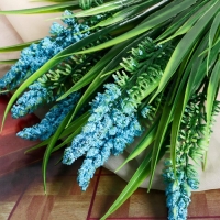 Букет "Лириопе" 32 см, микс