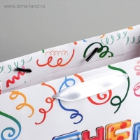 Пакет подарочный ламинированный вертикальный, упаковка, &laquo;Яркого праздника&raquo;, ML 23 х 27 х 8 см