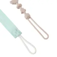 Держатель для соски пустышки, 2 шт, текстиль и силикон, Mum&Baby