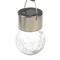 Садовый светильник на солнечной батарее &laquo;Лампочка&raquo;, 7 &times; 9 &times; 7 см, 1 LED, свечение белое