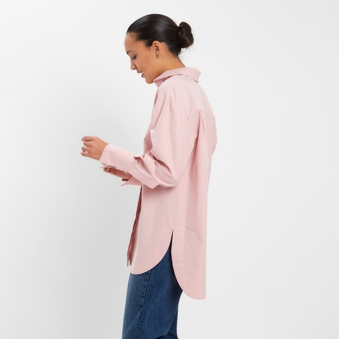 Рубашка женская MINAKU: Casual Collection цвет розовый, р-р 42