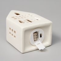 Светодиодная фигура "Дом Елочки" 12.6х5.5х7.5, 1 LED, LR44x3(в компл.), Т/БЕЛЫЙ