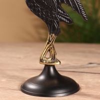 Подсвечник на 1 свечу "Дикая природа" латунь, черный с золотом 12х7,5х23,5 см Подсвечник на 1 свечу "Дикая природа" латунь, черный с золотом 12х7,5х23,5 см