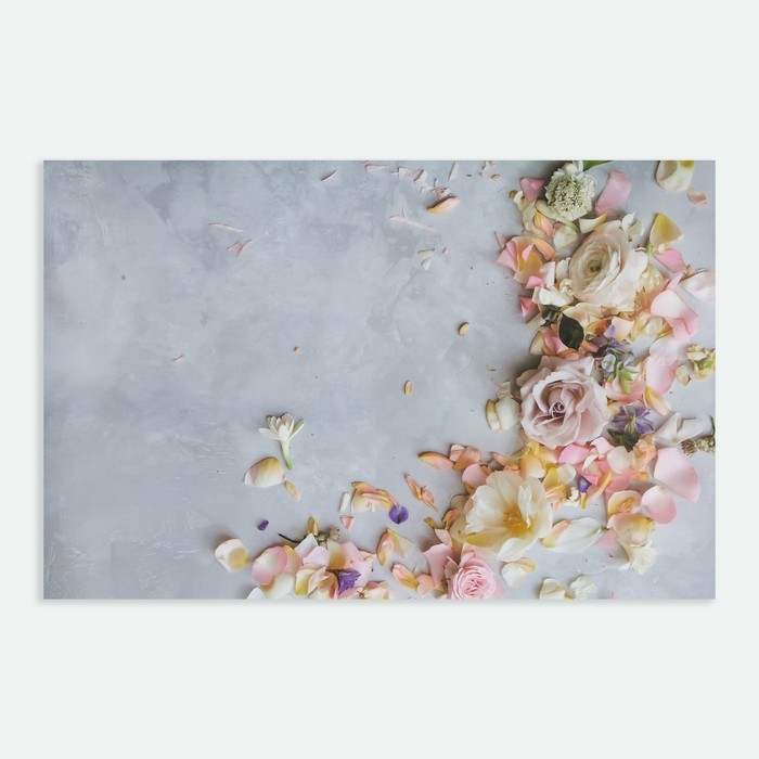 Фотофон двусторонний бумага 300 гр Фотофон двусторонний бумага 300 гр "Цветочные бутоны" 57х87 см