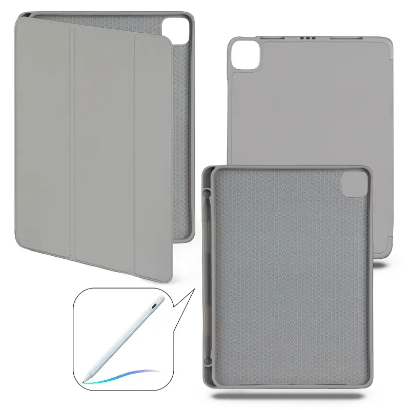 Чехол-книжка iPd Pro 11 (2021/2022) Smart case (Pencil) Light Grey №9