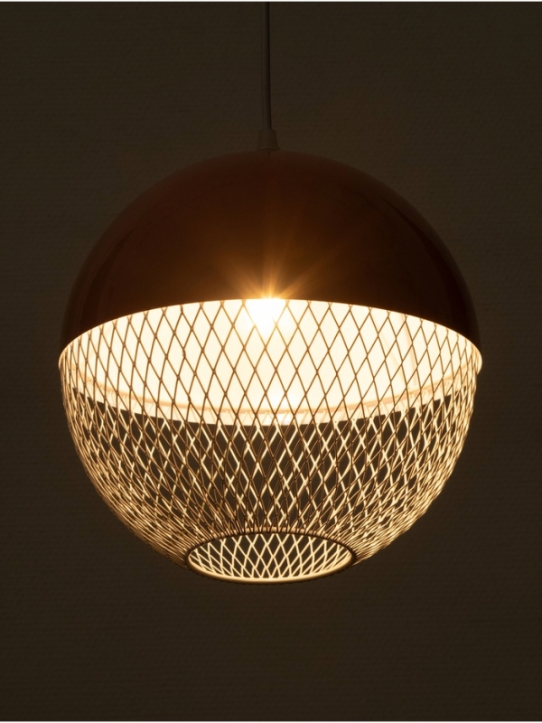 Светильник Lina 1х40Вт Е27 светло-розовый  26х26х32см