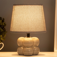 Лампа настольная "Бабл" 40Вт Е14 серый 18х18х26см Лампа настольная "Бабл" 40Вт Е14 серый 18х18х26см