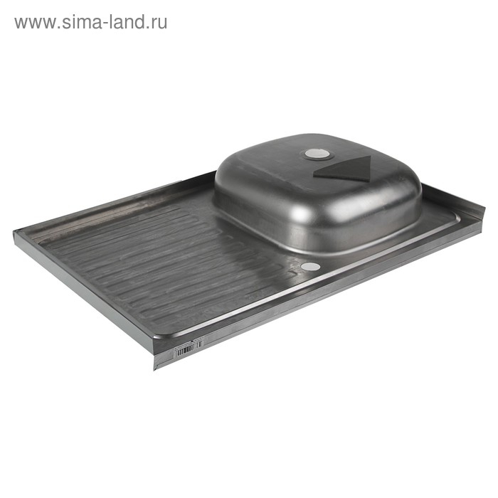 Мойка кухонная Мойка кухонная "Владикс", накладная, без сифона, 80х50 см, правая, нержавеющая сталь 0.4 мм