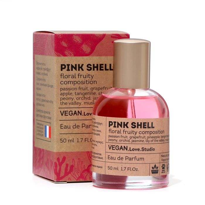 Парфюмерная вода женская Vegan Love Studio Pink Shell, 50 мл (по мотивам Bombshell by victoria&acute;s (V.Secret)