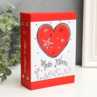 Фотоальбом на 96 фото 10х15 см "Сердца, любовь" МИКС 16,5х12,5х5 см Фотоальбом на 96 фото 10х15 см "Сердца, любовь" МИКС 16,5х12,5х5 см