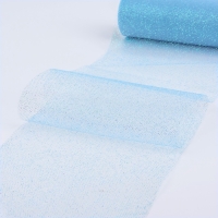 Фатин с глиттером, 15 см, 11 &plusmn; 1 г/кв.м, 9 &plusmn; 0,5 м, цвет голубой №07