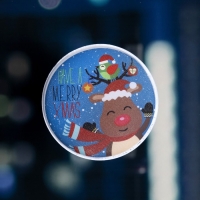 Светодиодная игрушка на липучке &laquo;Олень&raquo; 13 см, батарейки LR44х3 (в комплекте), свечение мульти