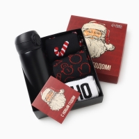 Подарочный набор термос и носки 3 пары KAFTAN "С новым годом" р. 41-44 (27-29 см) Подарочный набор термос и носки 3 пары KAFTAN "С новым годом" р. 41-44 (27-29 см)