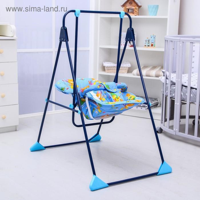 Качели детские напольные «Ветерок-Люкс», синий рисунок МИКС Качели детские напольные «Ветерок-Люкс», синий рисунок МИКС