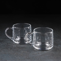 Набор кружек стеклянных &laquo;Классика&raquo;, 2 предмета: 350 мл