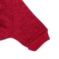 Свитер меланжевый, размер   XL (ДС 35, ОШ 32, ОГ 50 см), красный