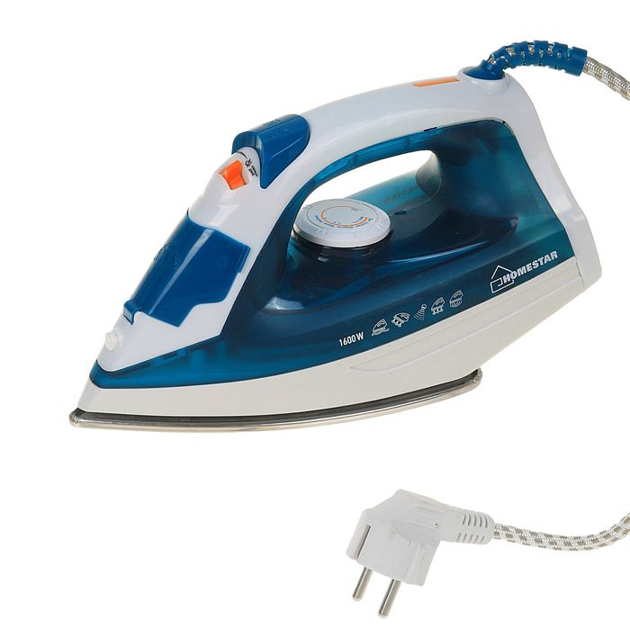 Утюг HOMESTAR HS-4004, 1600 Вт, нержавеющая сталь, 130 мл, голубой Утюг HOMESTAR HS-4004, 1600 Вт, нержавеющая сталь, 130 мл, голубой