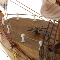 Корабль сувенирный средний &laquo;Астрильд&raquo;, борта светлое дерево, паруса бежевые, 48,5х44х8 см