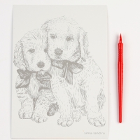 Гравюра. Набор гравюр &laquo;Звери&raquo;, А5, 4 шт